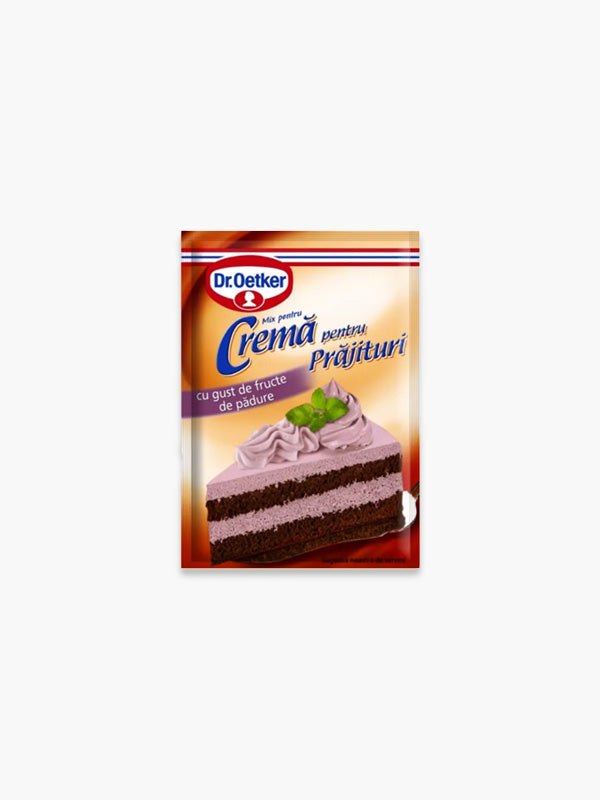 Dr. Oetker Cremă pentru Prăjituri cu Gust de Fructe de Pădure