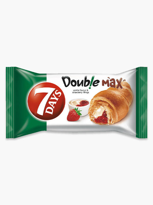 7Days Croissant Double Strawberry and Vanilla
