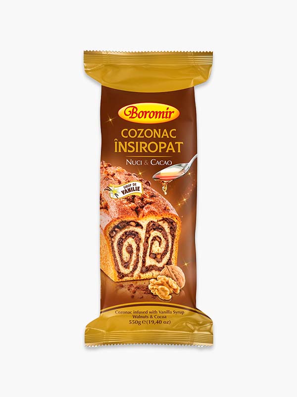 Boromir Cozonac Însiroapat Nucă și Cacao