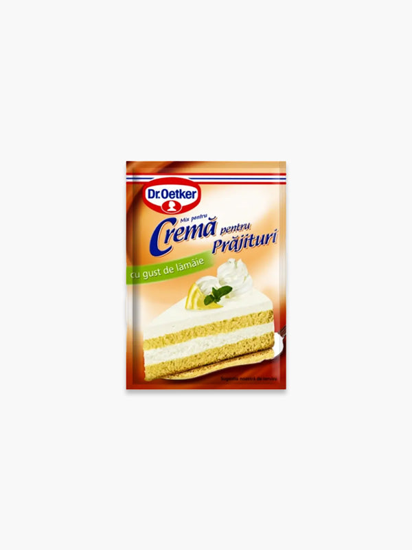 Dr. Oetker Cremă pentru Prăjituri cu Gust de Lămâie