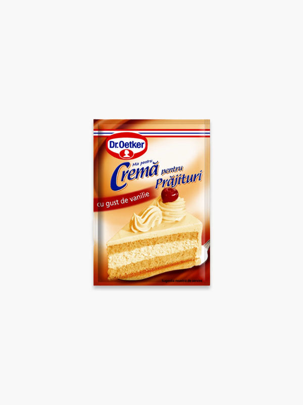 Dr. Oetker Cremă pentru Prăjituri cu Gust de Vanilie