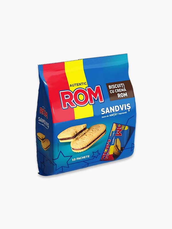 Rom Sandwich cu Cremă de Rom