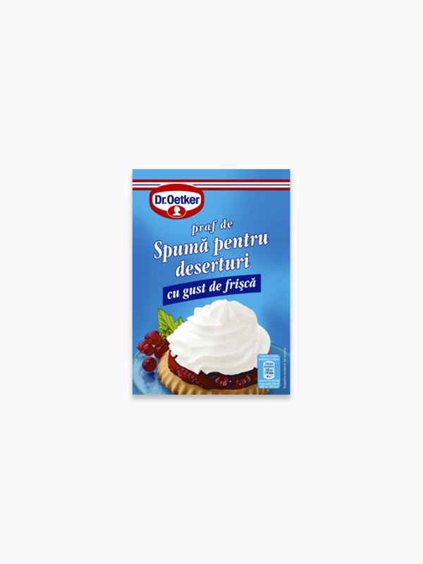 Dr. Oetker Praf de Spumă pentru Deserturi cu Gust de Frișcă