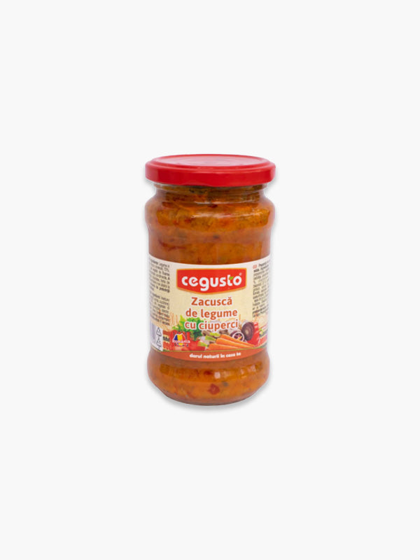 Zacuscă de Legume cu Ciuperci Cegusto